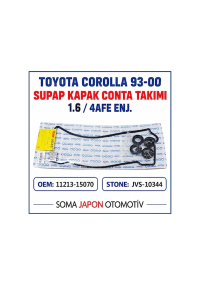 Corolla 93-00 1.6 / Enj. 4afe Supap Kapak Conta Takımı Jvs-10344
