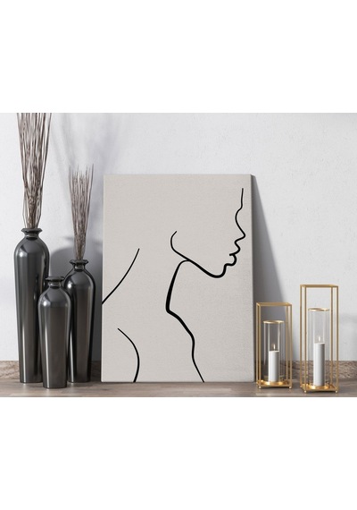 Bk Home Side Woman Tasarımlı Kanvas Tablo 50X70Cm-1
