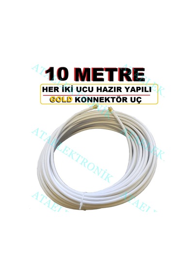 10 Metre Hd 3D 4K Çanak Anten Uydu Kablo - Yerli