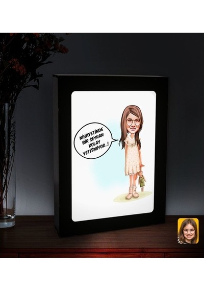 Kişiye Özel Isimli Kız Çocuk Kolay Yetişmiyor Karikatürlü Led Işı (508470767)