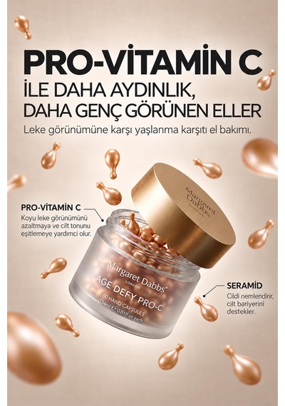 Age Defy Pro-c Hand Serum Capsules - Yaşlanma Karşıtı, Aydınlatıcı & Sıkılaştırıcı El Bakım Kapsülü