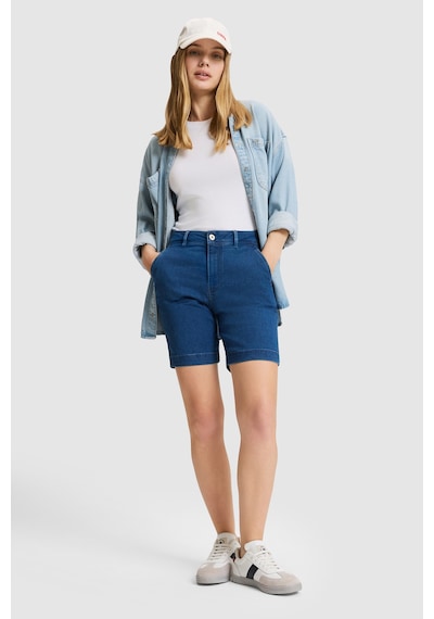 U.S. Polo Assn. Kadın Mavi Jean Şort 50323900-dn0022 Mıd Blue