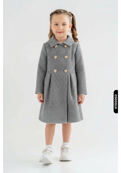Xo Kids Kız Çocuk Kaban 7-12 Yaş 1050 mavi