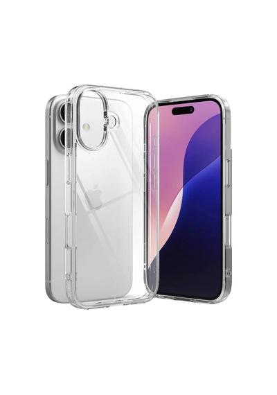 Apple Uyumlu  iPhone 17 Lüx Şeffaf Silikon - Şeffaf