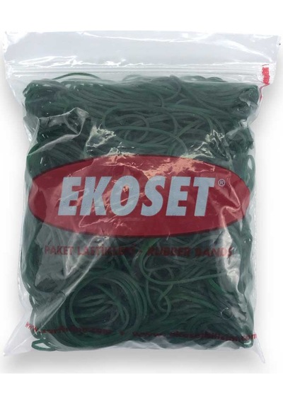 Ekoset 500 Adet 70 MM Yeşil Para Lastiği