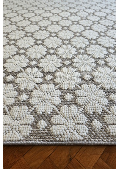 Leiva Home Monaco 0221 Krem A.gri Bohem Sisal Bukle Yumuşak Özel Kesim Salon Koridor Mutfak Yolluk Saçak Halı 0221-krem/a.gri