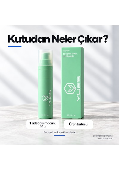Yues Hindistan Cevizi Aromalı Florürlü Pompalı Diş Macunu 60 G Beyazlatma