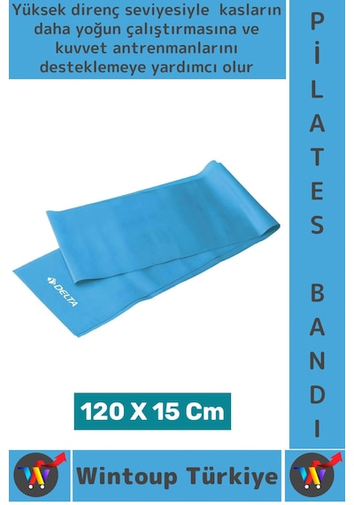 Premium Esneme Antrenman Fitness Aerobik Esnek Elastik Hafif Güçlü Sertlik Pilates Direnç Bandı Çok Renkli