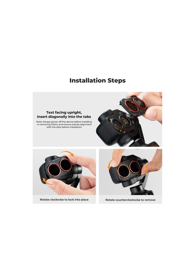 Djı Osmo Pocket 4p/xtra Muse2 Pro İle Uyumlu Nd2-32 Filtre Diğer