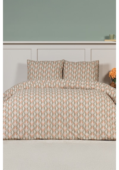 Elart Capella Nevresim Takımı Çift Kişilik Lastikli Çarşaf 200x220 Cm Somon SOMON