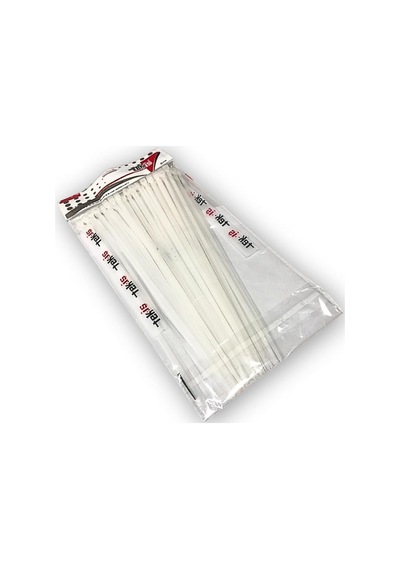 Tek-iş Plastik Kablo Bağı 200mm X 3.6mm Beyaz 50 Adet Dayanıklı Cırt Kelepçe Kablo Düzenleme Ve Sabit Genel