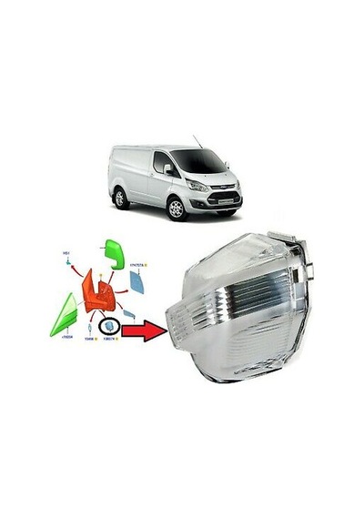 Bk2113b381ab Ford Ayna Sınyalı Transıt V362-custom Beyaz 13 Sag
