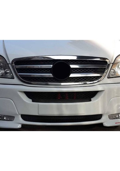 Mercedes Sprinter W906 Facelift Ön Panjur Çerçevesi - Krom 2 Parça 2013-2018 Arası