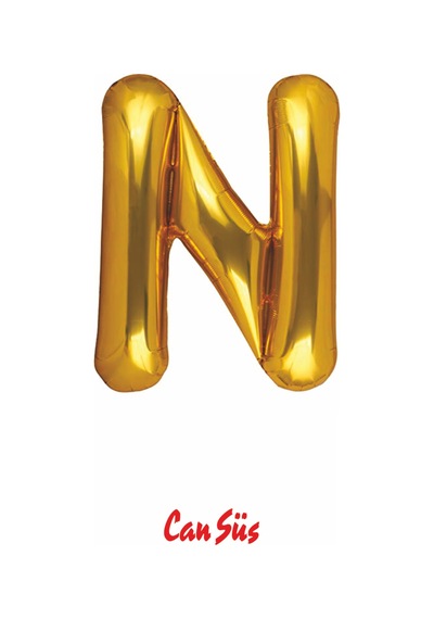Harf Folyo Balon Gold 100cm 40 Inç N
