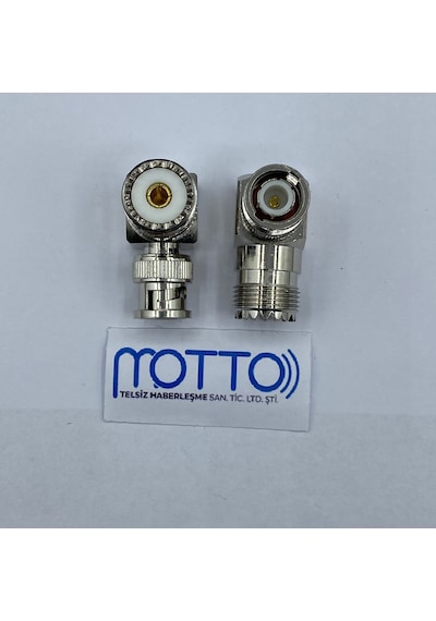 Bnc Erkek Sl16 Uhf Dişi Sağ Açılı 90 Rf Konnektör