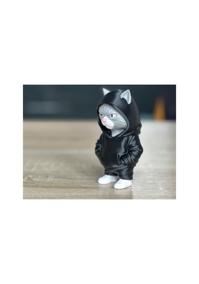 Kapüşonlu Kedi Figürü 10cm