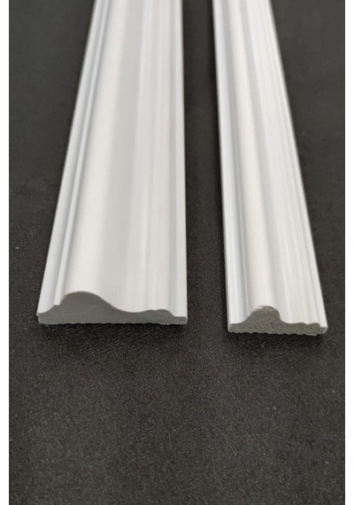 Diecor Dekoratif Boyanabilir 5 Adet 4 Cm Eğimli Polistren Duvar Çıtası Turkuaz Model:xa319