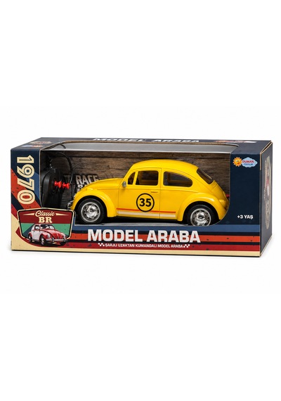 Classic Br Sarı Şarjlı Uzaktan Kumandalı Model Araba 25 Cm