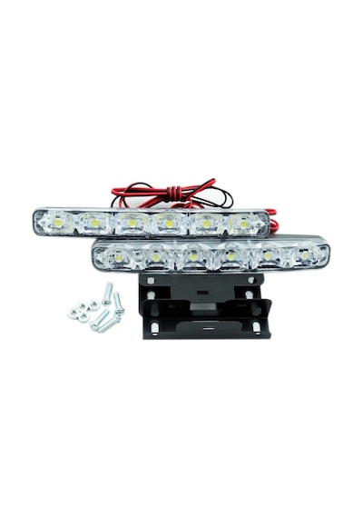 6 Ledli Gündüz Farı Gündüz Ledi Drl Led Lamba 18W Su Geçirmez