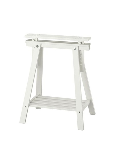 Ikea Mıttback Çalışma Masası Ayağı, Beyaz, 58x70/93 Cm Ikea Mıttback Çalışma Masası Ayağı, Beyaz, 58x70/93 Cm