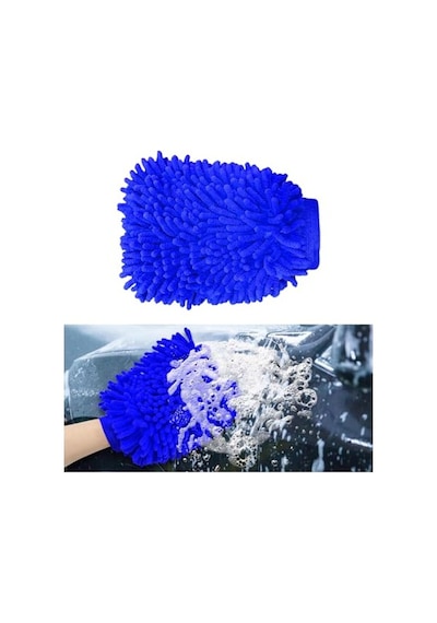 Premium Yumuşak Mikrofiber Yıkama Eldiveni, Çift Taraflı Ve Çizilmez 256