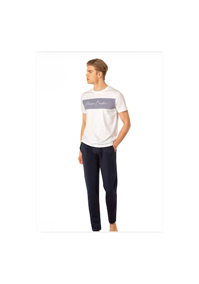 Pierre Cardin Penye Kısakol Pijama Takımlk-pc6080 Beyaz