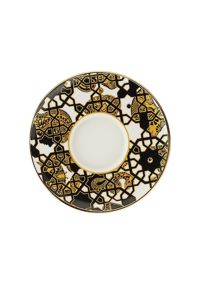 Sandro Moreno 1453 Burçlar Geometrik Gold 12 Parça 6 Kişilik Kahve Fincan Takımı 90 Ml Renkli