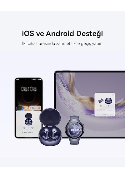 Huawei Freeclip 2 S Bluetooth Kablosuz Kulaklık - Mor