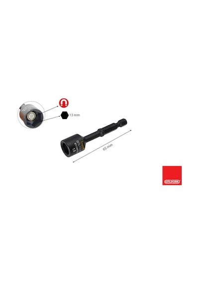 Ceta Form 13 X 65 Mm Darbeli Manyetik Lokma Uç Bt/1365tm