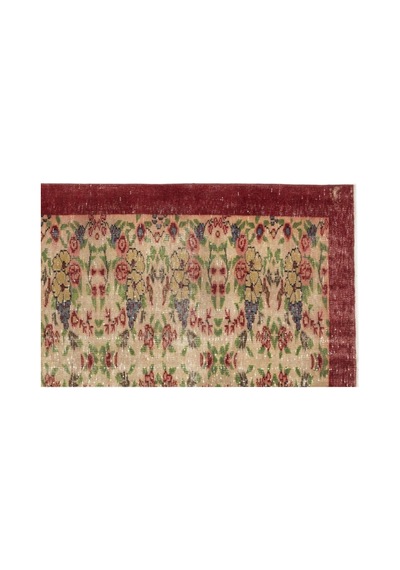 El Dokuması Vintage Yün-pamuk Retro Halı 12561 170 X 277 Cm Çok Renkli