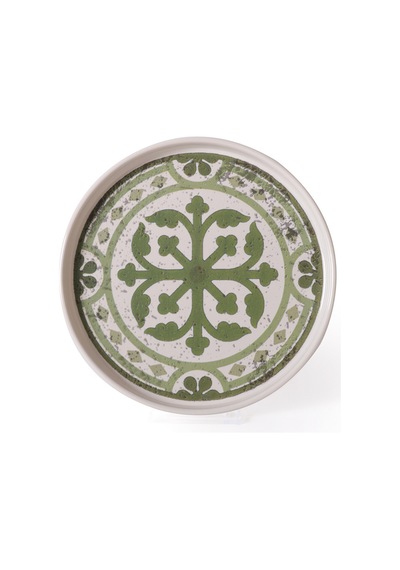 Keramika Timeless Green Stackable Pasta Tabağı 21 Cm 4 Adet 21974 Krem