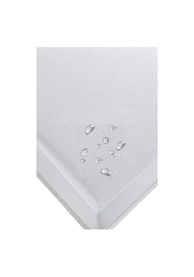 Evony Fitted Alez 160x200+30 Cm Çift Kişilik Sıvı Geçirmez Micro Kumaş Beyaz