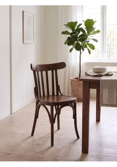 Clara Retro Thonet Kolçaklı Ahşap Sandalye Ceviz
