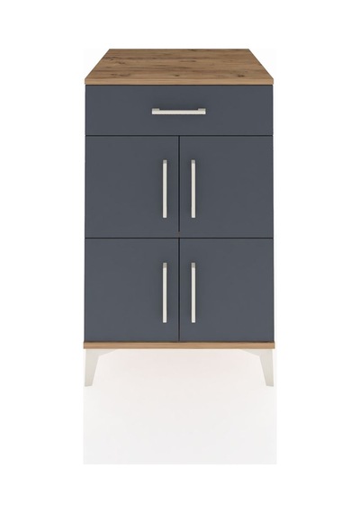 Kronos Komodin Tek Raflı Tek Çekmeceli 4 Kapaklı 60x59x96 Çam... Çam