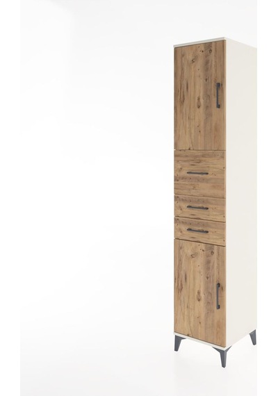 Hyperion Dolap 3 Raflı 3 Çekmeceli 2 Kapaklı 44x44x221 Aytaşı-çam Aytası