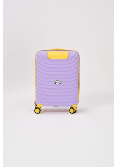 Keo-plus Lila-sarı Kabin Boy Silikon Kırılmaz Pp Valiz Lila-sarı Lila - Sarı