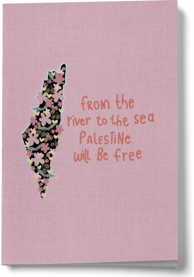 From The River To Sea Filistin Mini Defter Çok Renkli