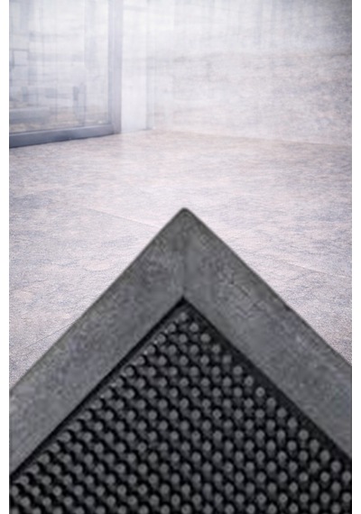 Myfloor Renkli Dezenfektan 50x70 Cm Kıvırcık Paspaslı Hijyenik Kauçuk Paspas Mavi