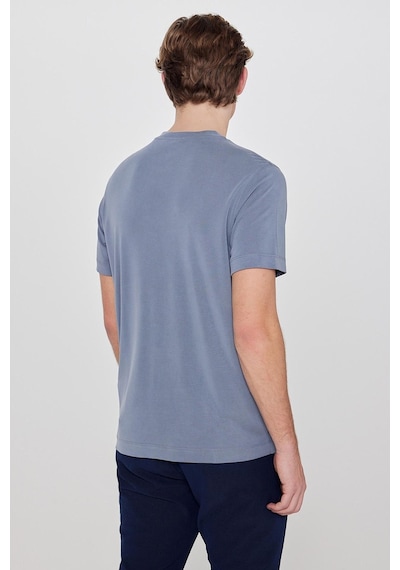 Lee Erkek Bisiklet Yaka Pamuklu Kısa Kollu Günlük T-shirt L2610126035 Gri