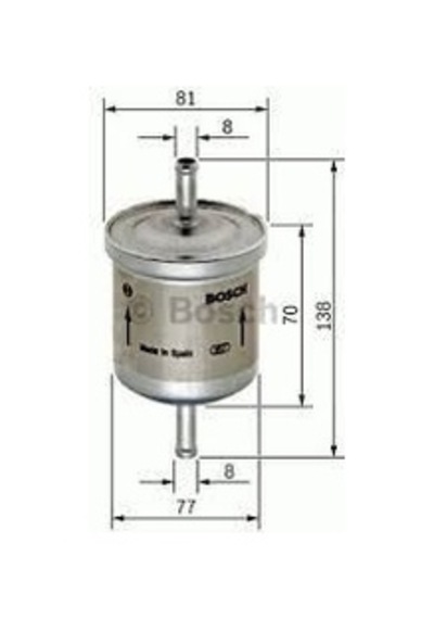 BOSCH 450905324 BENZİN FİLTRESİ FIESTA III IV MONDEO III 00-07 KA