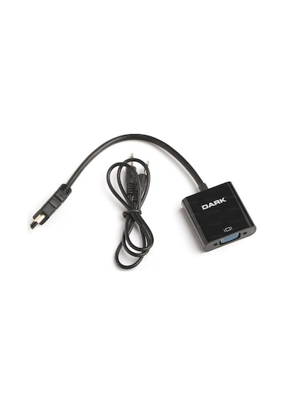 Dark Dijital Hdmı To Analog Vga Ve Ses Aktif Dönüştürücüsü (Dk-Hd