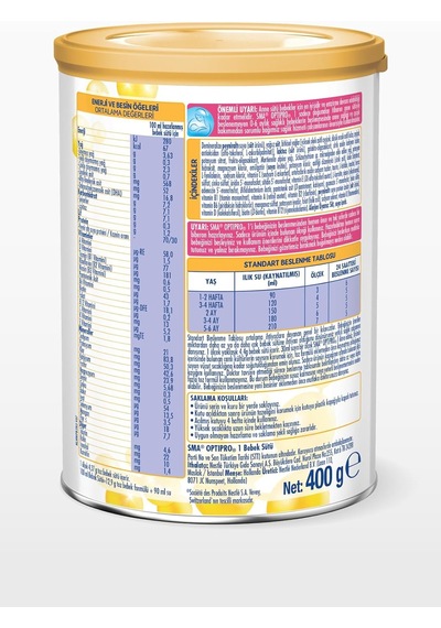 Optipro 1 Bebek Sütü 0-6 Ay, 400 G