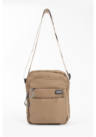 Özer-6022 Sanmorris Suya Dayanıklu Paraşüt Kumaş Çapraz Askılı Unisex Çapraz Askılı Omuz Çantası Haki