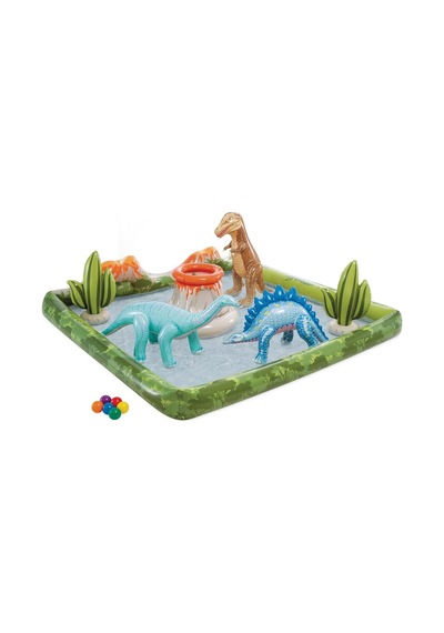 Intex Jurassic Park Sulu Oyunu Havuzu 201x201cm 56132 Çok Renkli