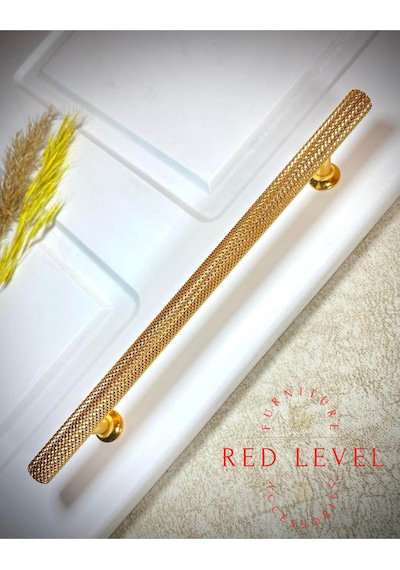 Ender Altın 192 Mm Lüks Metal Kulp Modelleri Dolap Çekmece Mobilya Mutfak Kulbu Altın