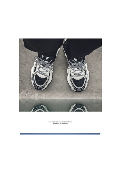 Erkek Kalın Tabanlı Sneaker Siyah