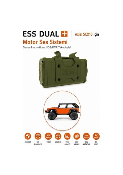 Ess Dual+ Çift Motor Ses Simülatörü Rc Araçlar İçin Gerçekçi Motor Sesleri