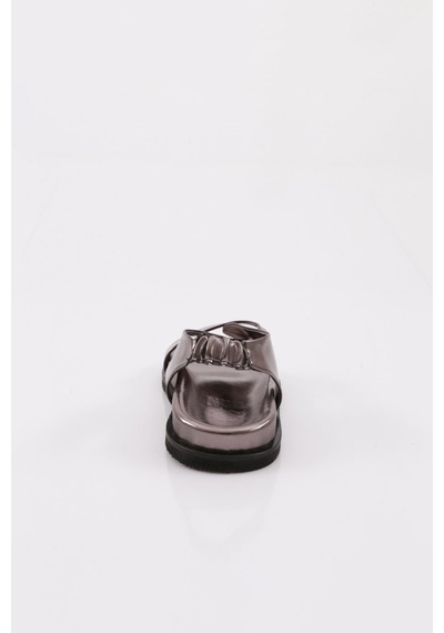 Dgn 3040 Kadin Çapraz Bantli Sandalet 3040-2261-R8007 Platin