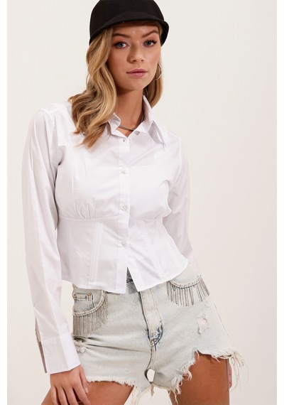 Bigdart 20231 Slim Fit Poplin Gömlek - Beyaz
