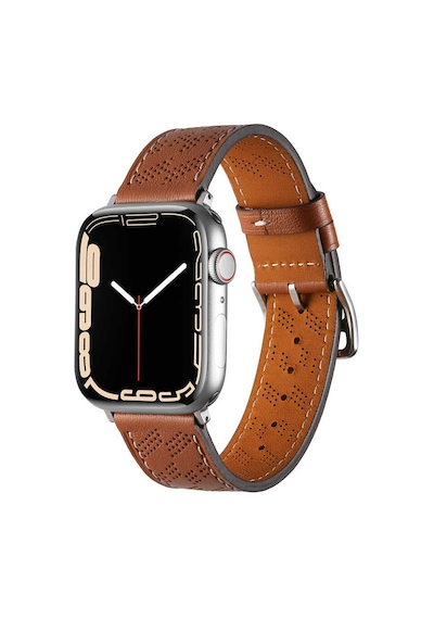 Watch 40mm Uyumlu Krd-76 Pu Deri Kordon Strap Kayış Mkst- Mavi